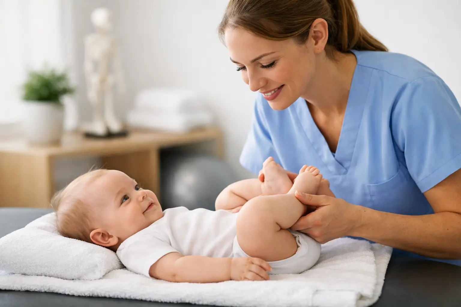 Jak przebiega fizjoterapia niemowlęcia?